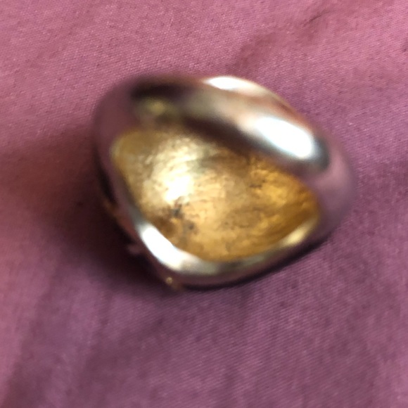 Black and Gold Cocktail Ring - Picture 4 of 4
